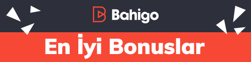 bahigo logolu, üçgenler bulunan kırmızı-gri buton