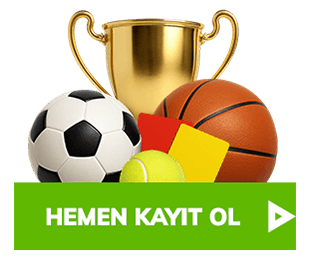 futbol topu, basketbol topu, sarı kart, kırmızı kart ve kupa bulunan bahigo türkiye bannerı